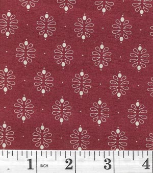 damask ruby red